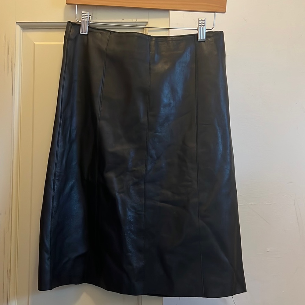 Bebe leather skirt